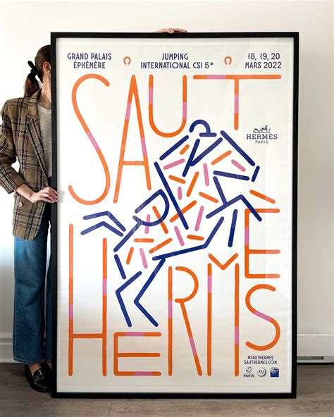 hermes affiche|Grande Affiche Originale Saut Hermès 2022 Grande .